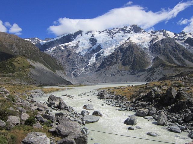 Mount Cook met gletsjer